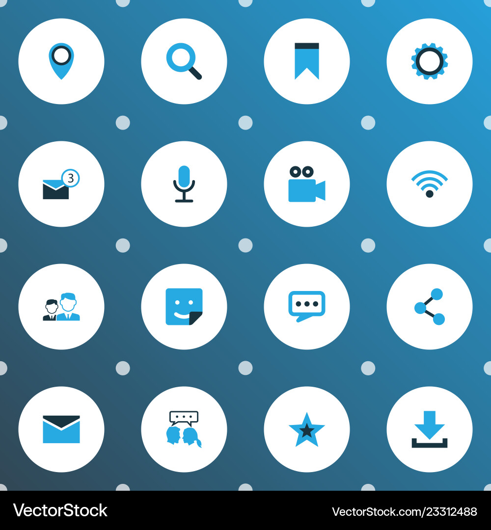 Internet Icons - Communication & Navigation vector image