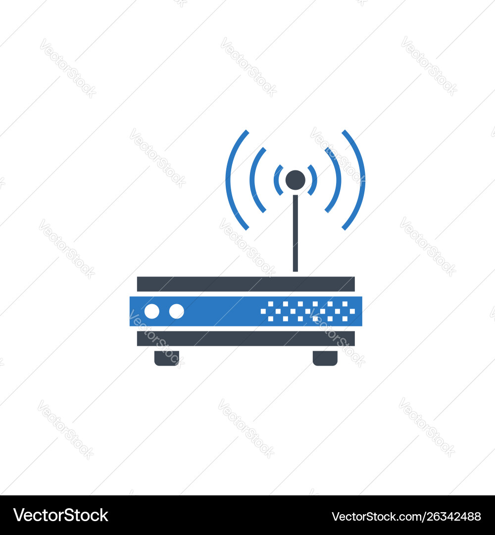 Router Icon - Network Connection vector image