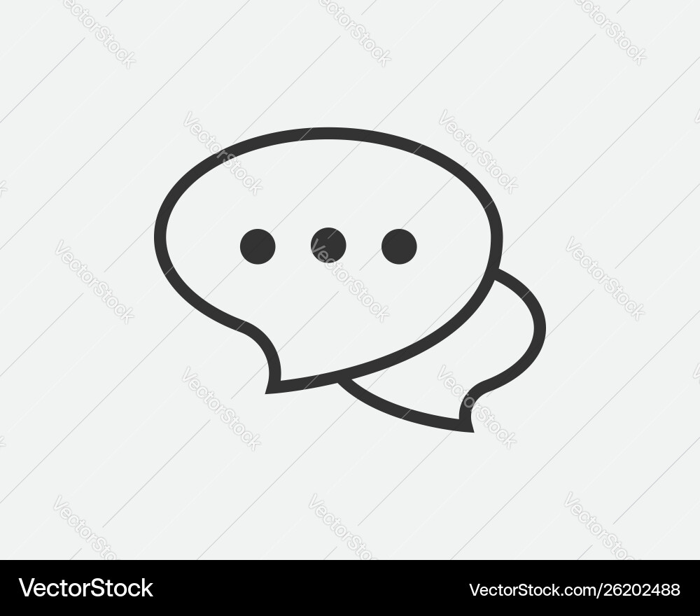 Talk bubble speech icon blank empty bubbles Talk bubble speech icon blank empty bubbles Vector Image