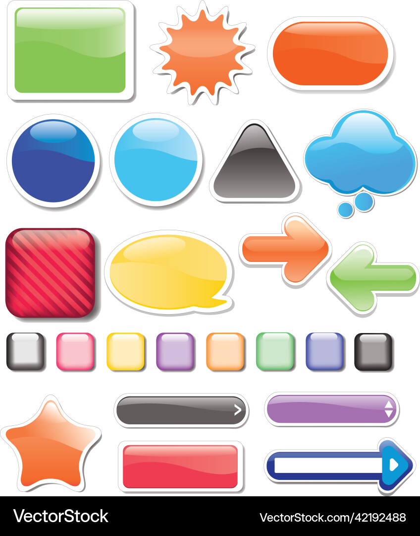 Web design elements Vector Image