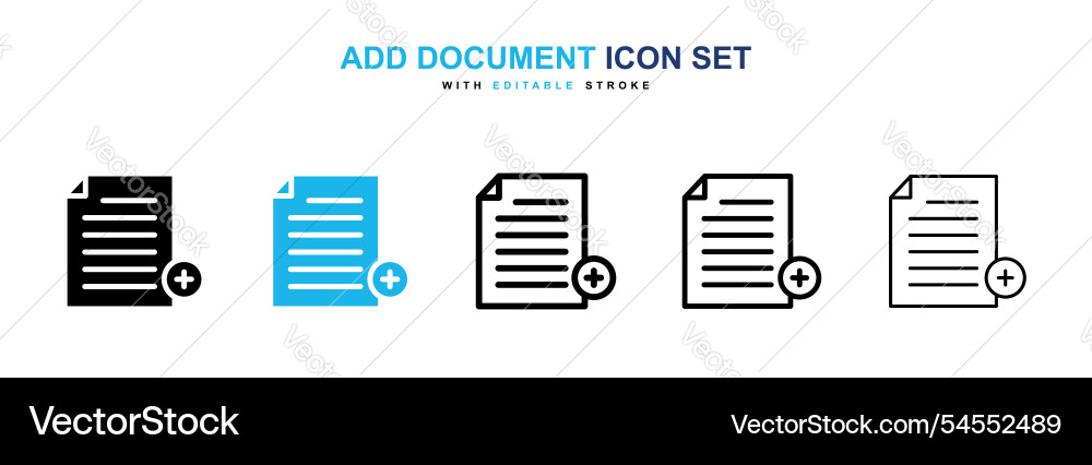 Add document icon Add document icon vector image