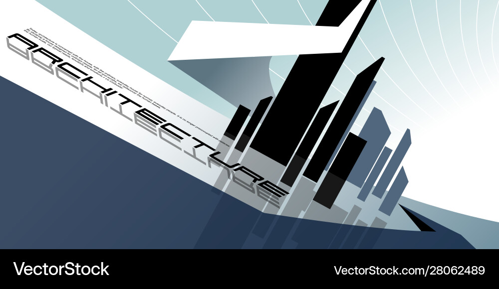 Architecture background mockup Vector Image