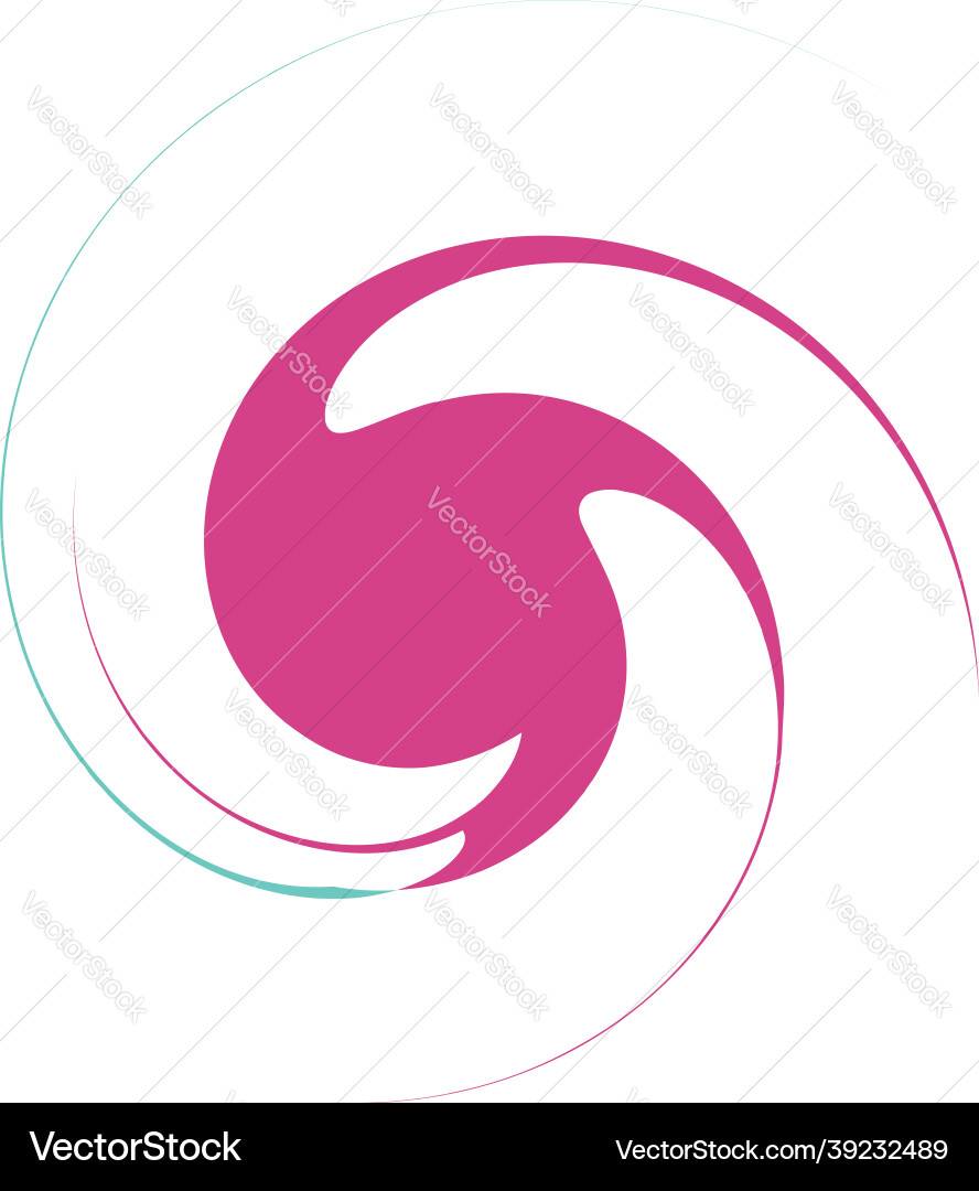 Curl spiral swirl volute helix circular twirl Vector Image