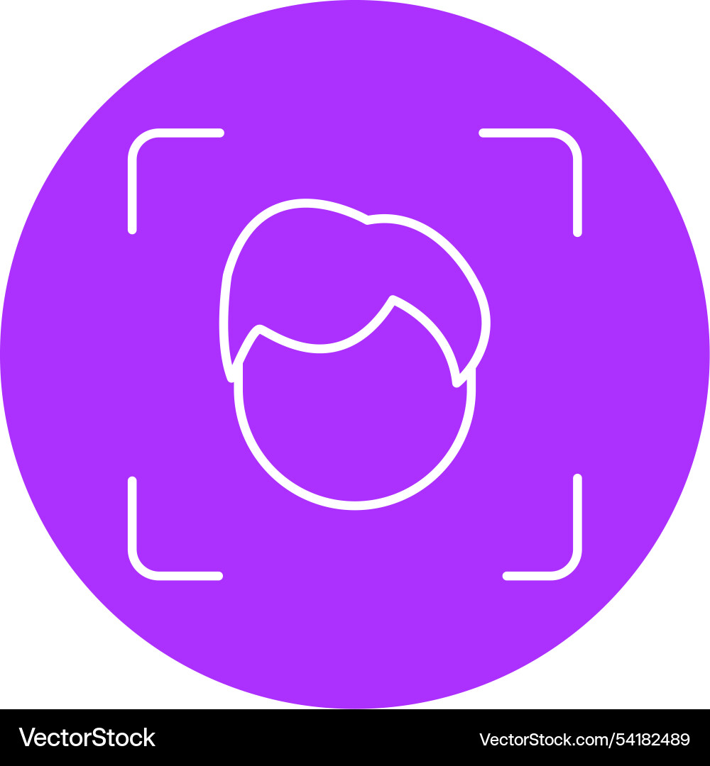 Face scan Vector Image