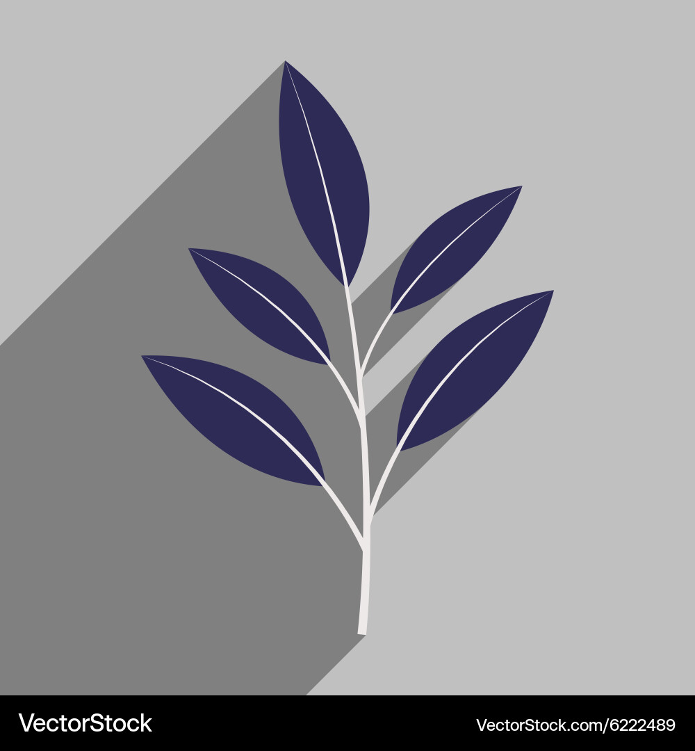 Flat with shadow icon and mobile application Vector Image