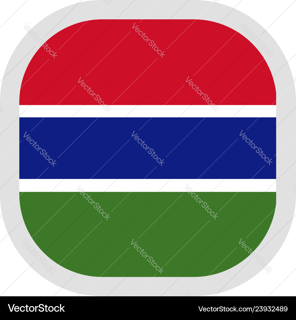 Icon square shape with flag on white background Icon square shape with flag on white background vector image