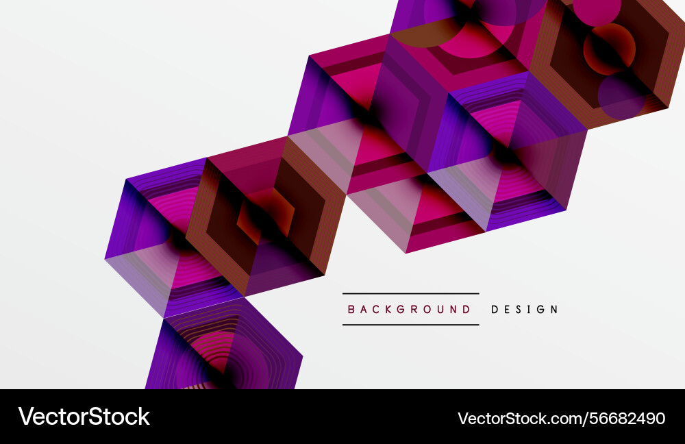 Abstract geometric pattern hexagons rectangles Abstract geometric pattern hexagons rectangles vector image