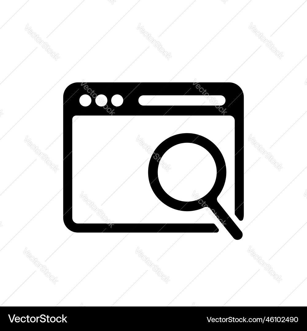 Browser navigation web search icon Browser navigation web search icon Vector Image