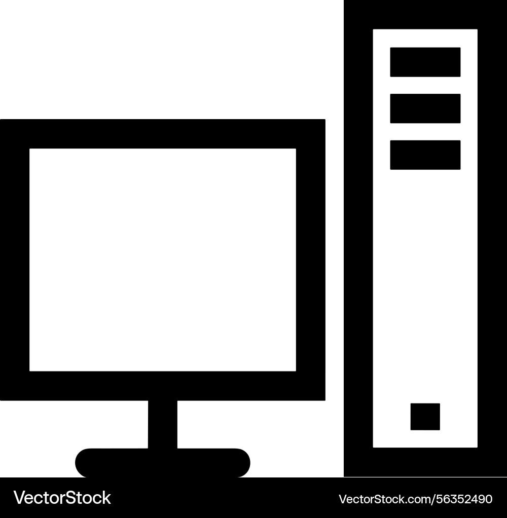 Computer icon symbol image Vector Image