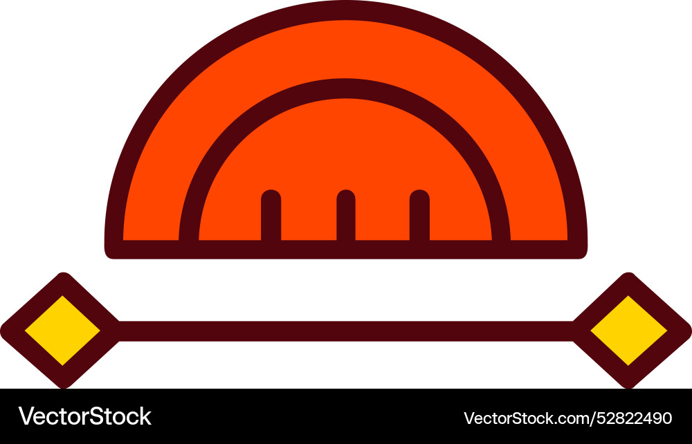Curve ruler icon design Vector Image