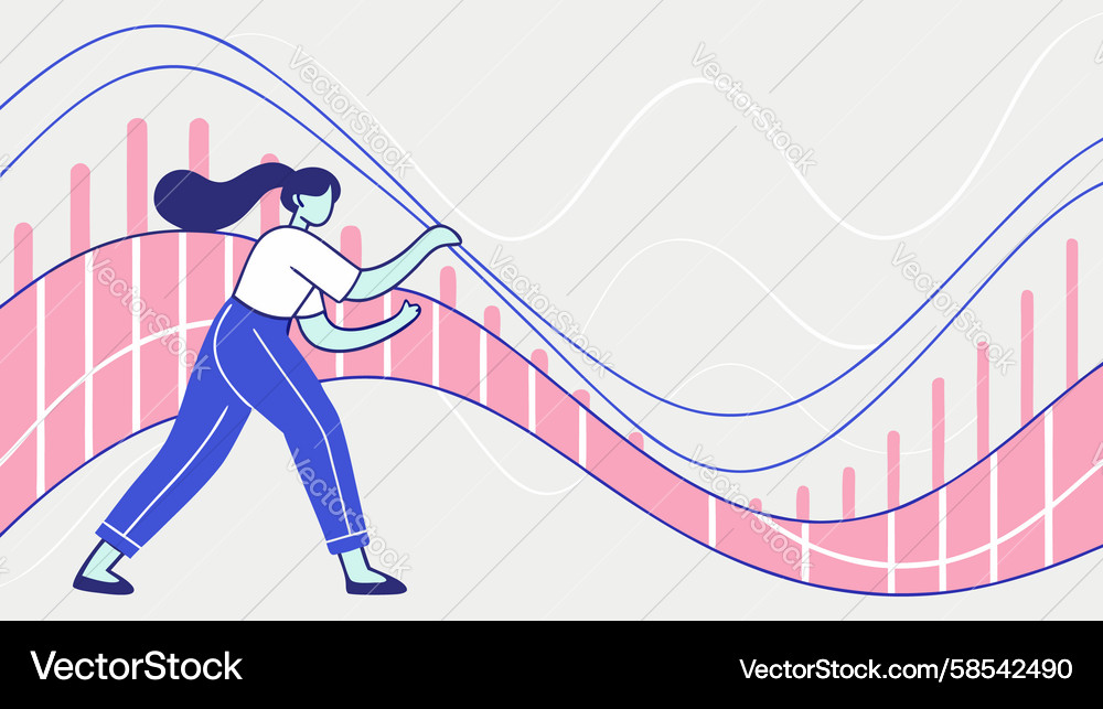 Data Visualization Interaction Vector Image