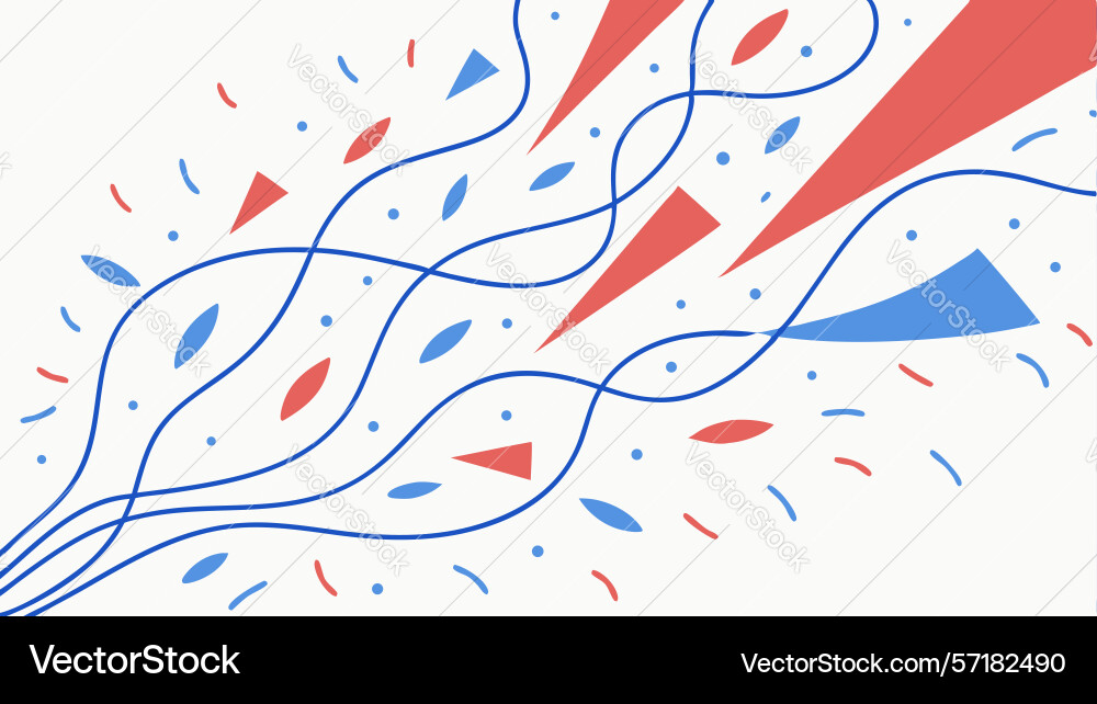 Dynamic abstract burst of lines art design vector image