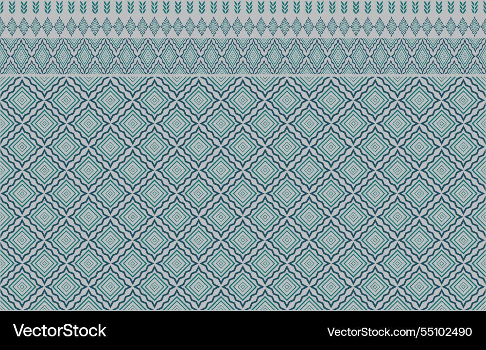 Ikat pattern seamless abstract background vector image
