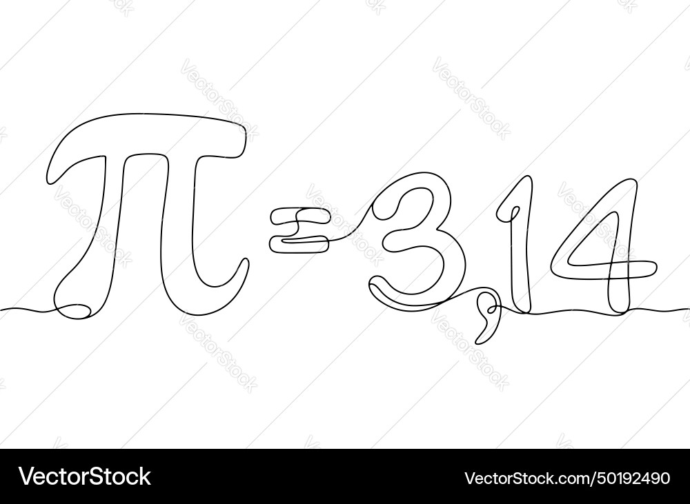 Pi mathematics mathematical constant Pi mathematics mathematical constant vector image