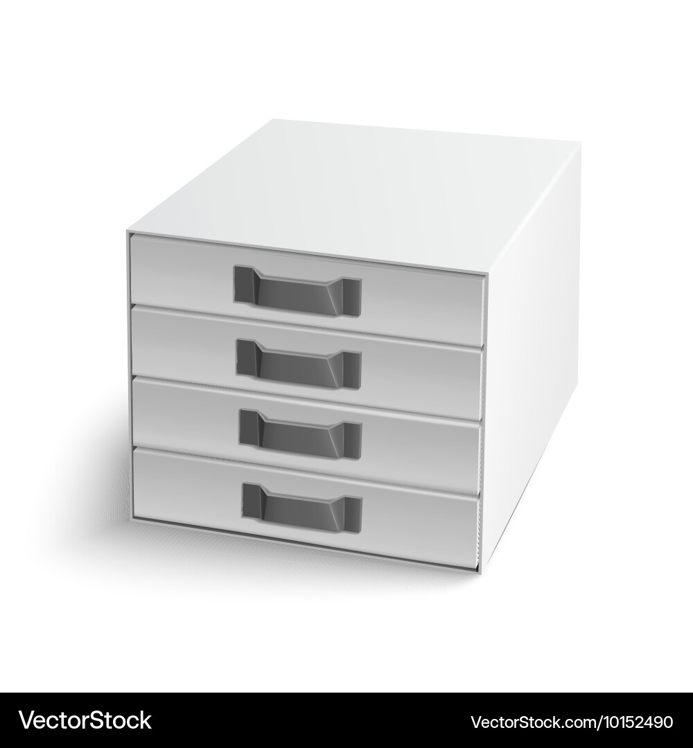 Realistic index box vector image