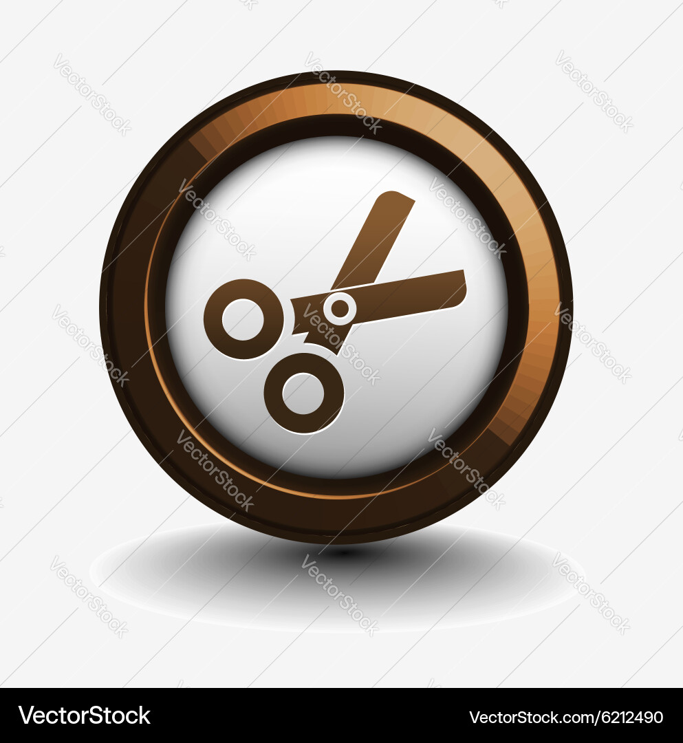 Scissors web icon Vector Image