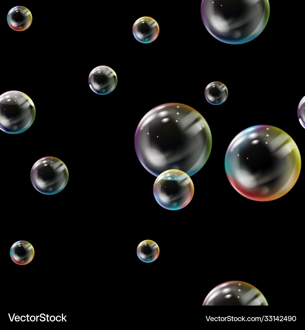 Seamless pattern with colored bubbles Seamless pattern with colored bubbles vector image