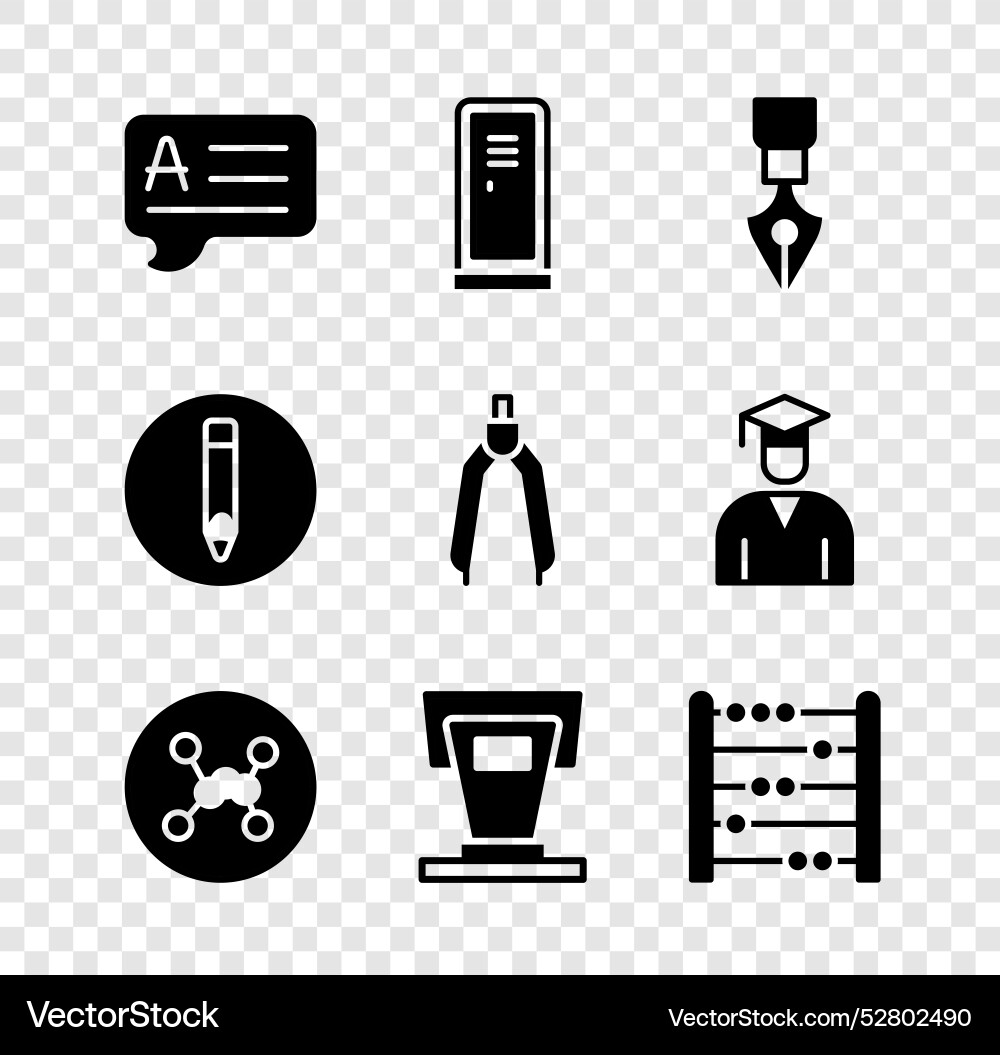 Set speech bubbles with answer locker or changing Set speech bubbles with answer locker or changing vector image