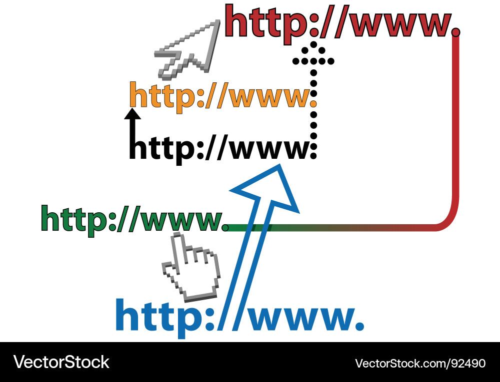 Website Navigation Arrow vector image