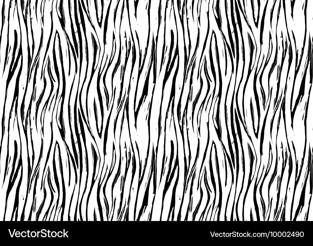 Zebra Print Seamless Pattern vector image