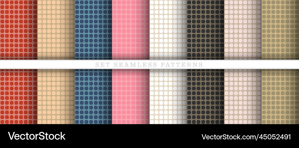 A set of seamless patterns for creative design A set of seamless patterns for creative design vector image