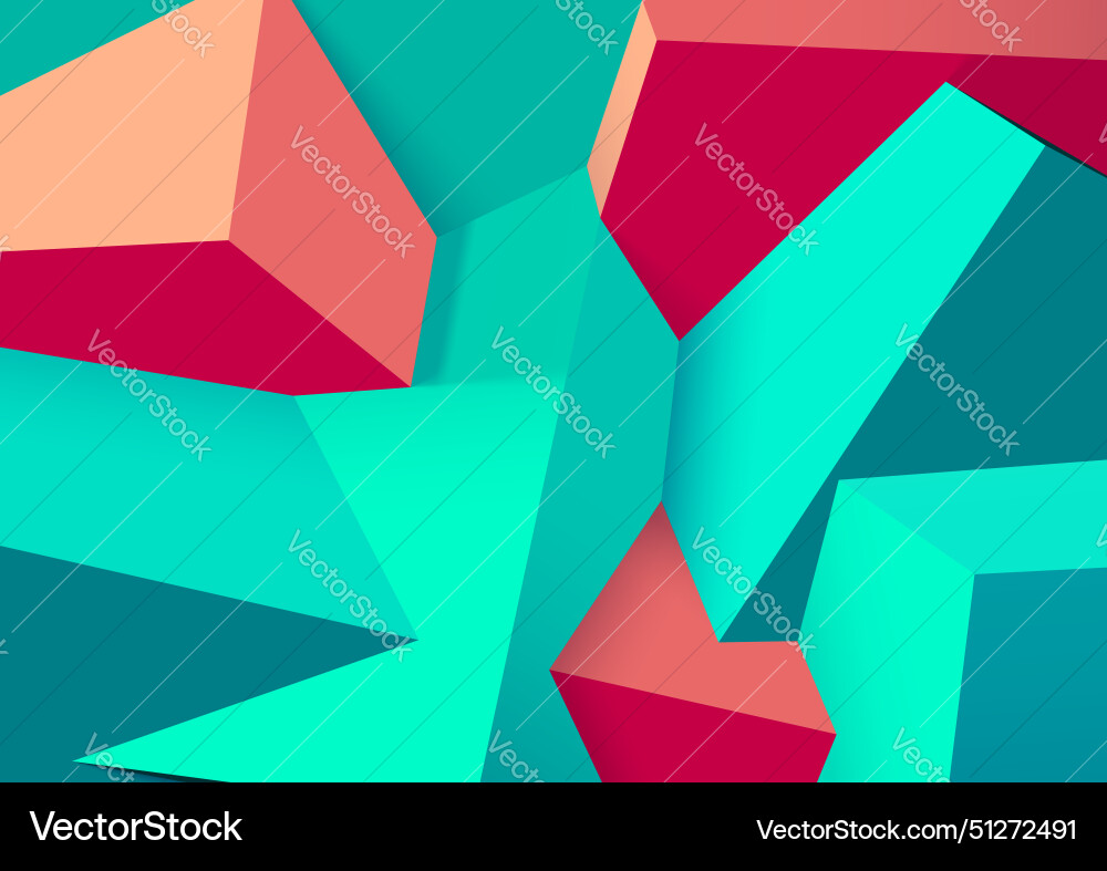 Abstract background with realistic colorful cubes Abstract background with realistic colorful cubes vector image