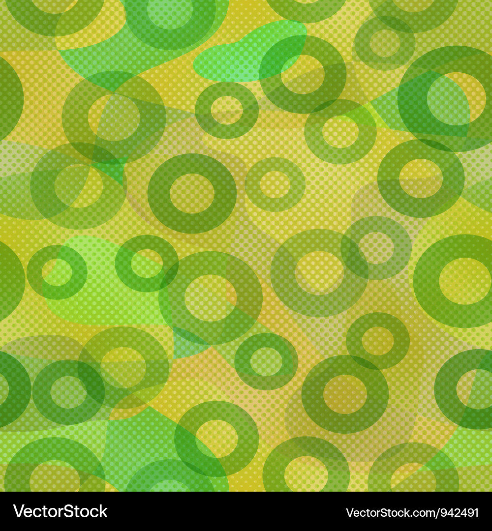 Abstract green pattern seamless Vector Image