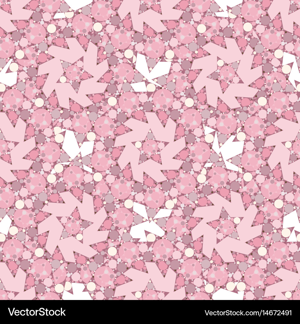Abstract seamless pattern with stars vector image