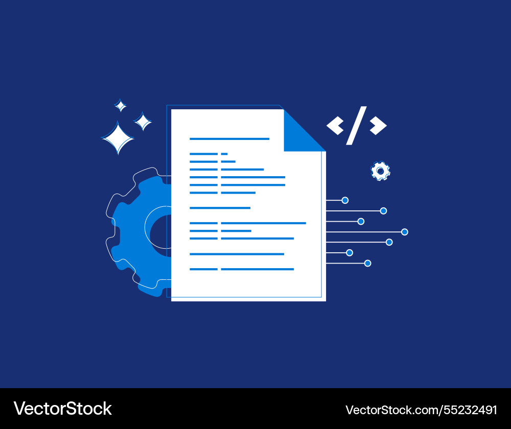 Ai-powered code optimization tools website clean Ai-powered code optimization tools website clean vector image