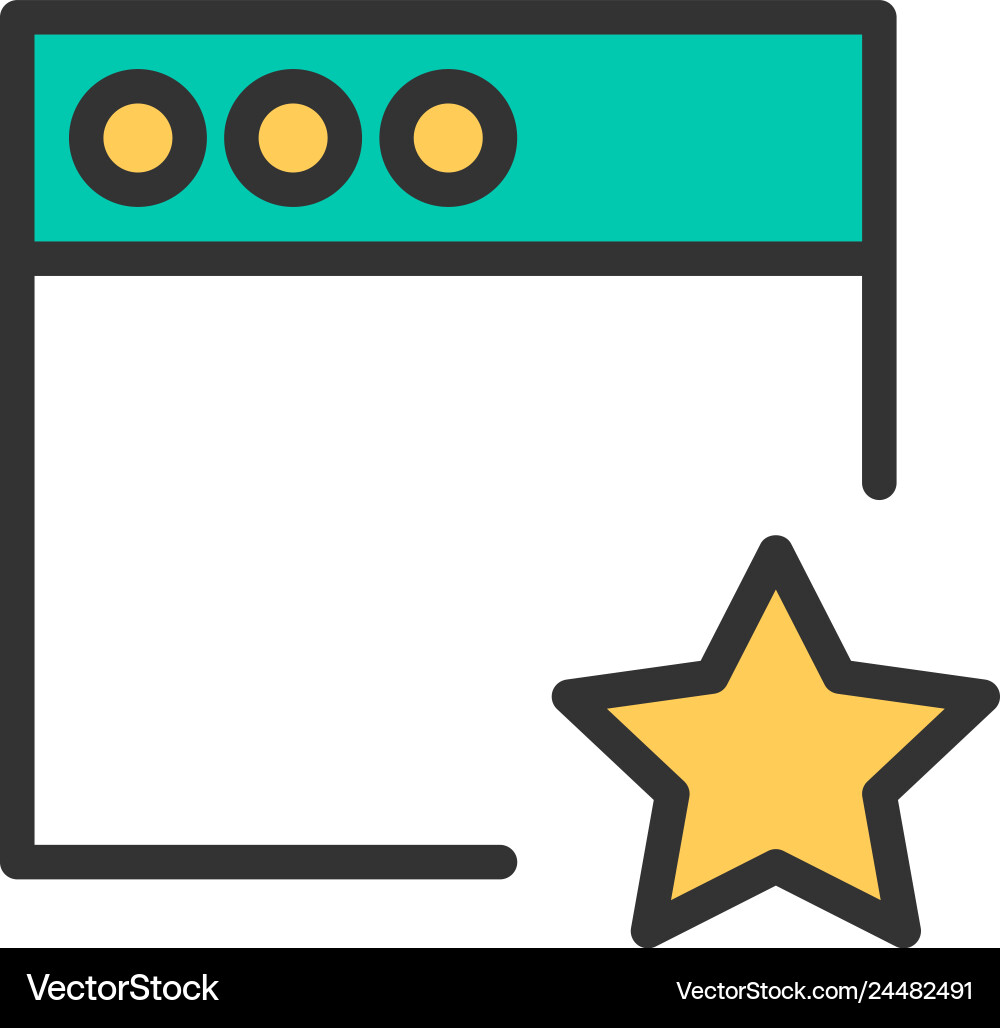 Browser icon design interaction Browser icon design interaction vector image