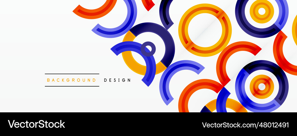 Circles are arranged in a grid pattern abstract Circles are arranged in a grid pattern abstract Vector Image