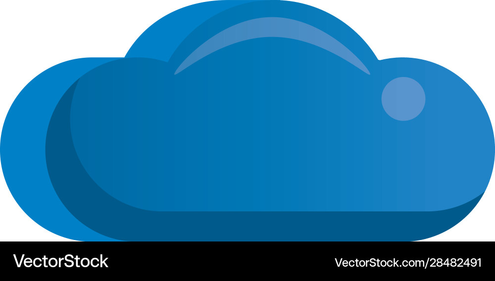 Cloud computing server technology icon Vector Image