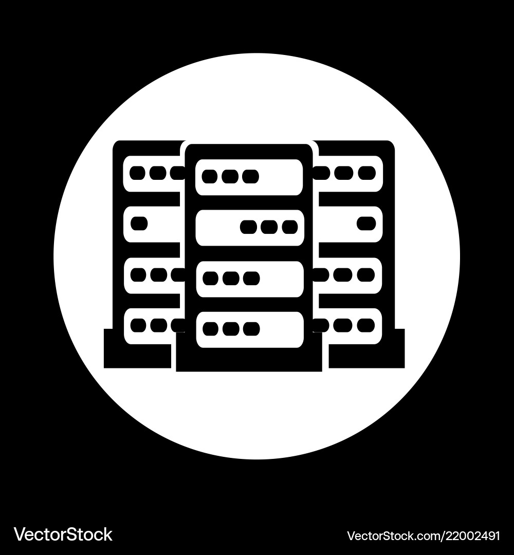 Computer server icon Computer server icon vector image
