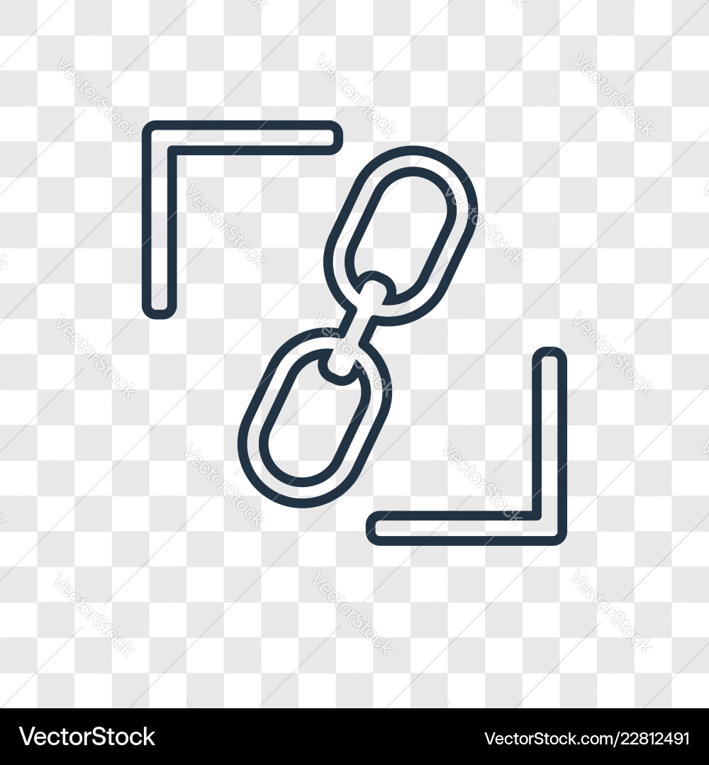 Constraint concept linear icon isolated Constraint concept linear icon isolated vector image