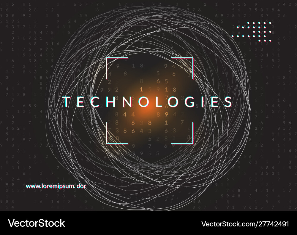 Digital Tech Abstract Background vector image