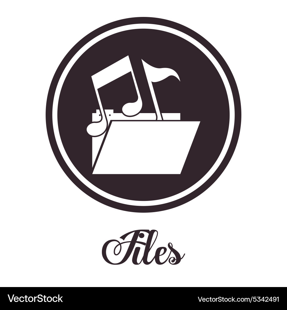 Files design vector image