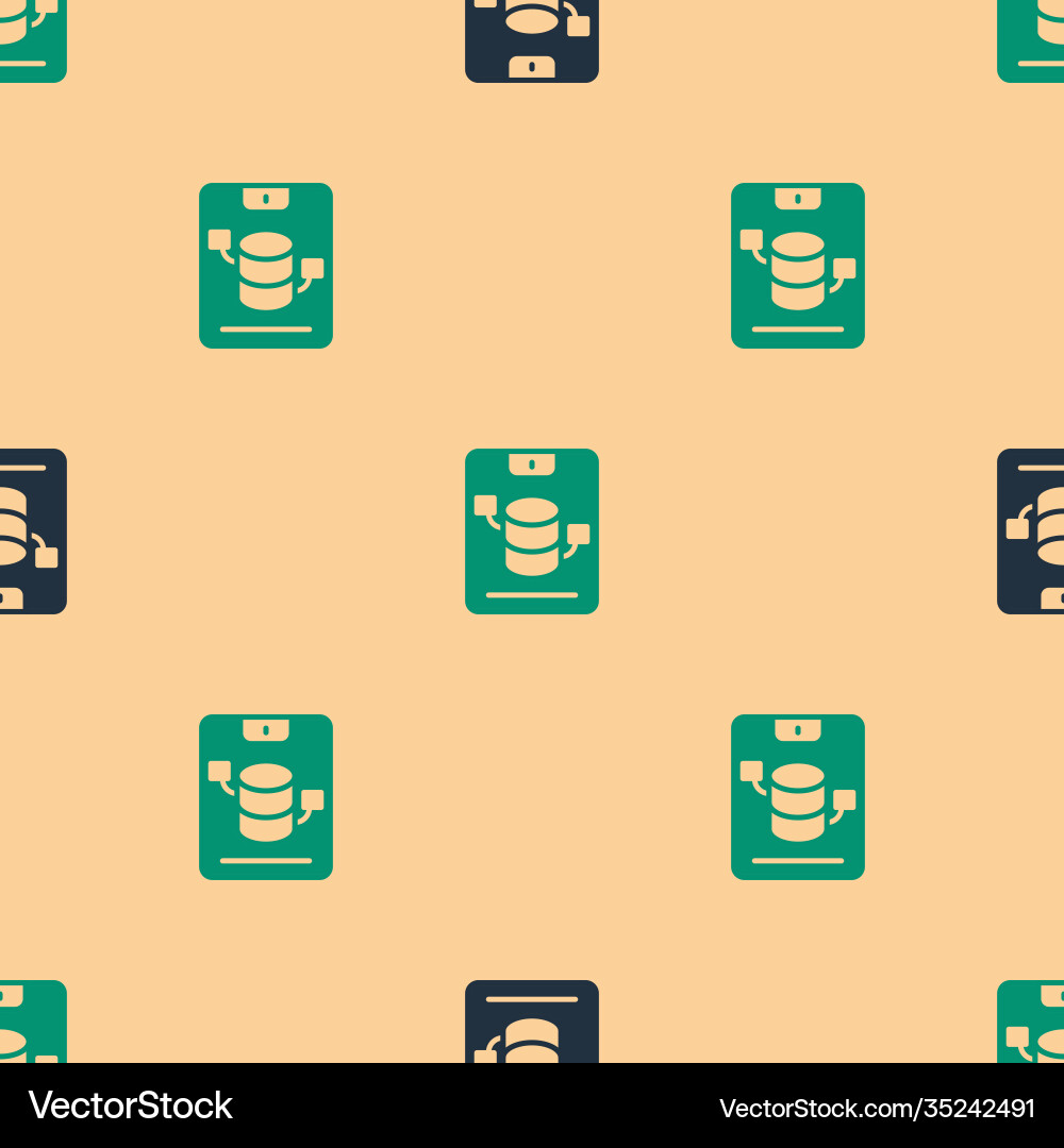 Green and black server data web hosting icon Green and black server data web hosting icon vector image