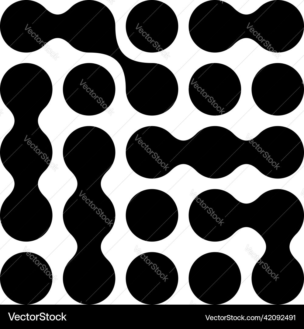 Metaball connected dots circles pattern texture Metaball connected dots circles pattern texture vector image