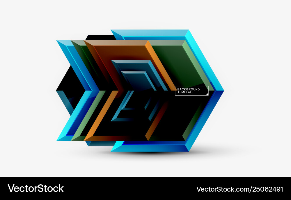 Techno arrow background template design Techno arrow background template design vector image