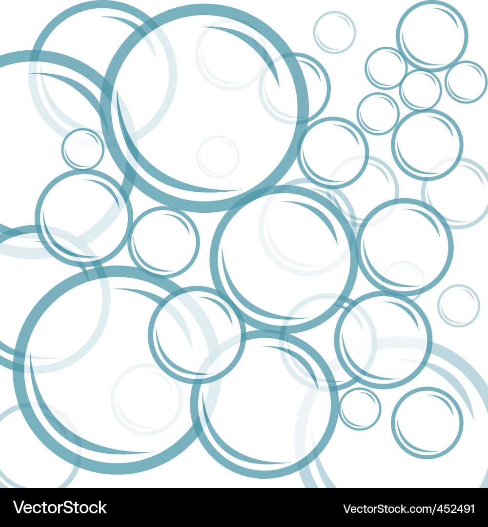 Water Bubbles Background vector image