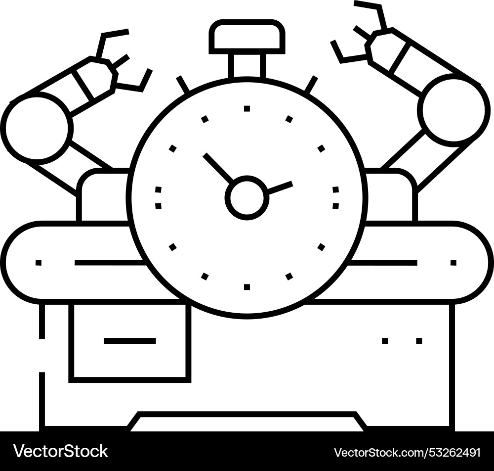 Workflow optimization manufacturing engineer line Workflow optimization manufacturing engineer line Vector Image