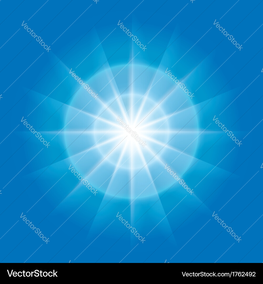 Abstract radial element with rays vector image