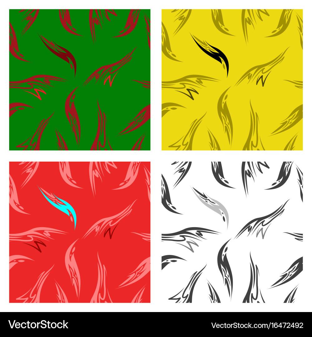 Assembly of patterns in bright style Vector Image
