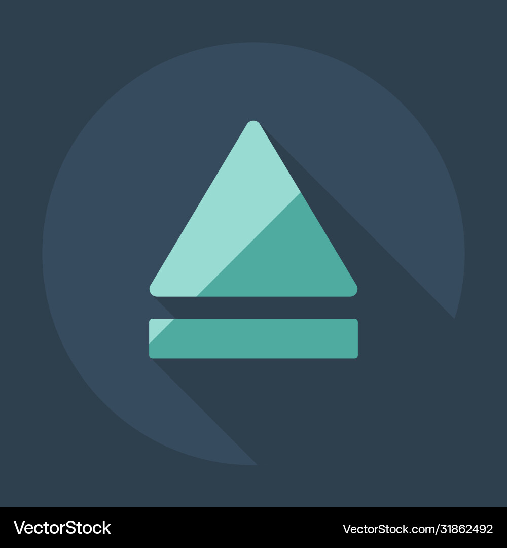 Flat modern design with shadow icon player Flat modern design with shadow icon player vector image