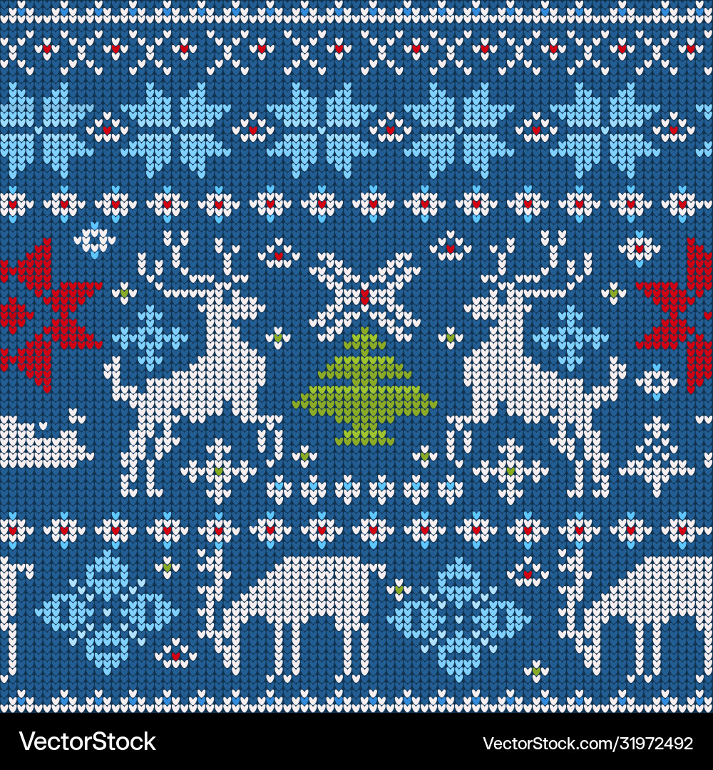 Seamless pattern with knitted elements Seamless pattern with knitted elements vector image