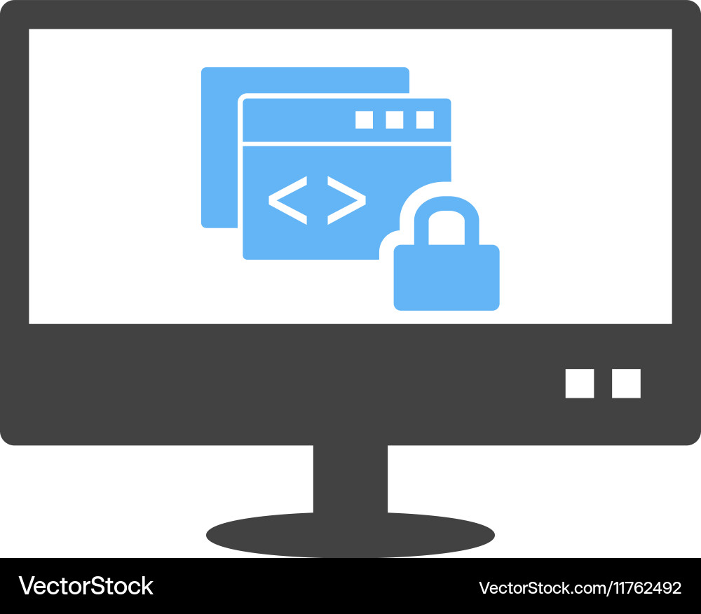 Secure code vector image