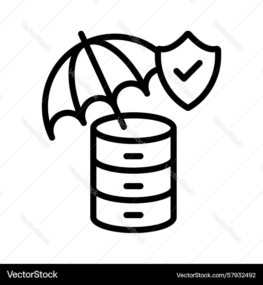 Secure database Vector Image