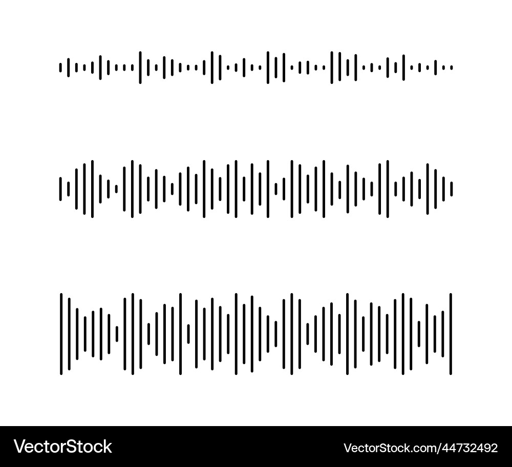 Sound Wave Pattern - Podcast vector image