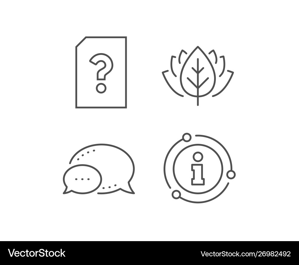 Unknown document line icon file with question vector image