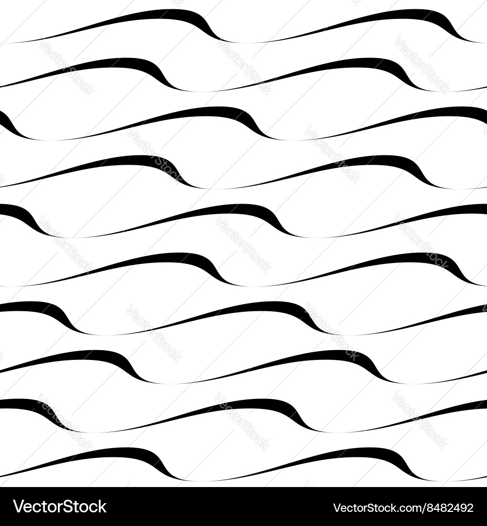 Wavy Stripe Pattern vector image